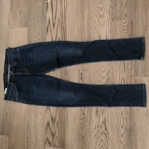 Citizens of Humanity Sloane Skinny Jeans, dark wash blue denim, size 27